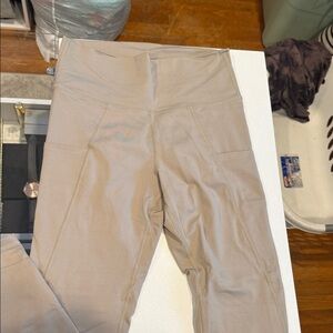 Fleo reverie Beige High-Waisted Leggings